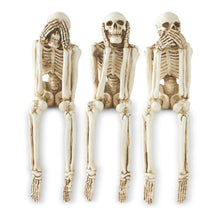Load image into Gallery viewer, SEE NO EVIL HEAR NO EVIL SPEAK NO EVIL Skeleton, 3 style options