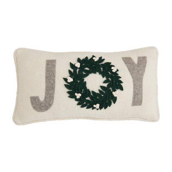 Joy Felted Pillow