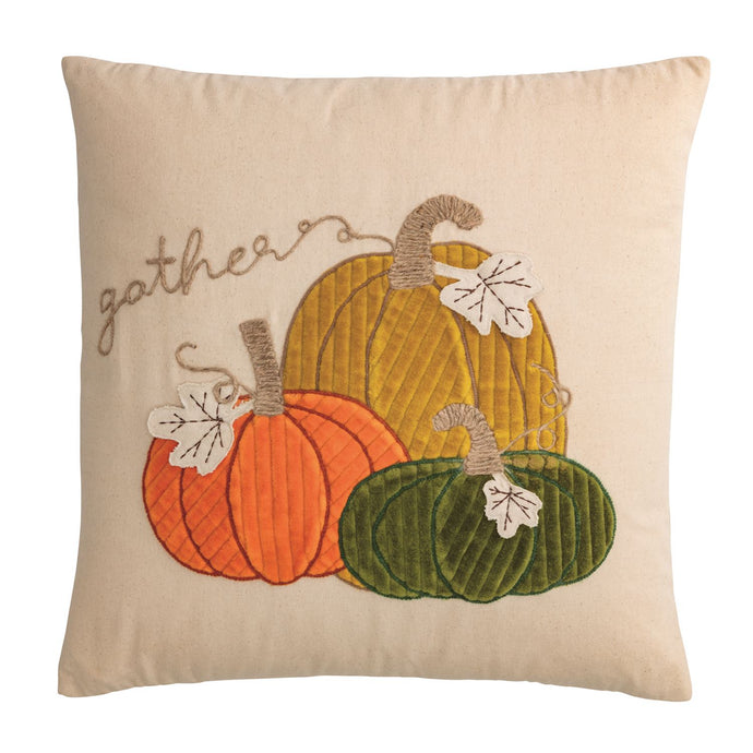 SQUARE CORDUROY PUMPKIN PILLOW in