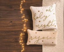 Load image into Gallery viewer, Oh Holy Night Gold Pillow