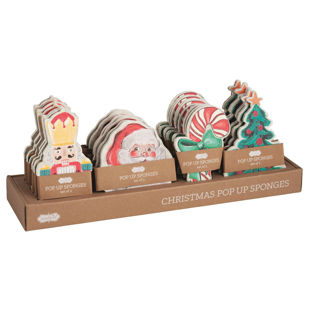 Christmas Pop Up Sponge Set, 4 STYLE OPTIONS