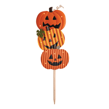 Load image into Gallery viewer, Jack-O-Lanterns Light Up Yard Stake
