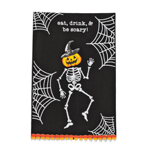 Load image into Gallery viewer, Skeleton Hallow Printed Towel
