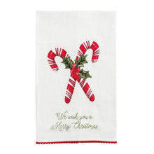 Load image into Gallery viewer, Candy Cane Printed Towel