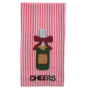 CHRISTMAS BAR BEADED TOWEL, 3 STYLE OPTIONS