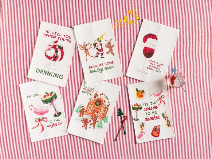 HOLIDAY BAR TOWEL, 6 style options