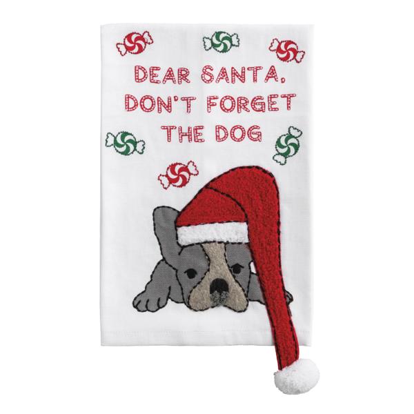Dear Christmas Pet Dangle Towel