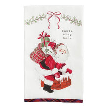 Load image into Gallery viewer, Santa Stop Here Printed Towel
