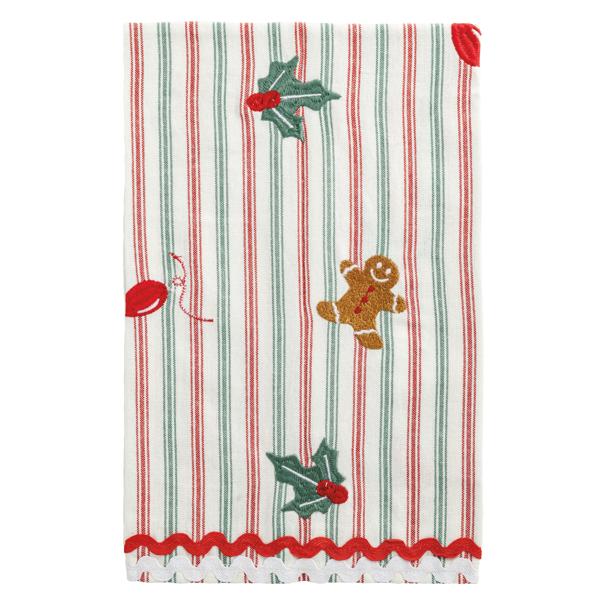 Gingerbread Embroidered Towel