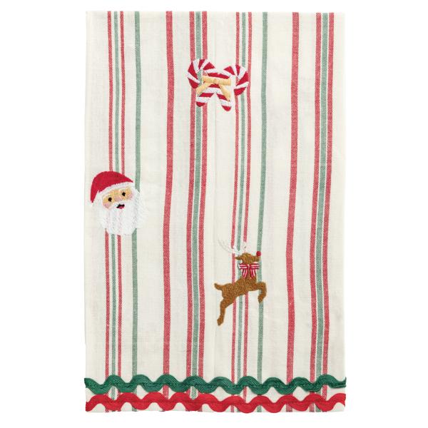 Santa Embroidered Towel