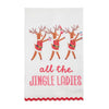All The Jingle Ladies Glitter Towel