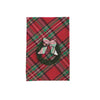 Tartan Velvet Wreath Appliqué Towel