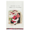 Christmas Fireplace Tartan Hem Towel