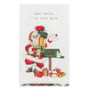 Christmas Mailbox Tartan Hem Towel