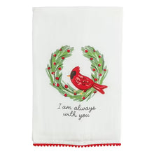 Load image into Gallery viewer, Always With You Cardinal Pom Towel