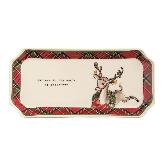 Reindeer Tartan Everything Tray