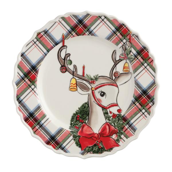 Reindeer Christmas Salad Plate