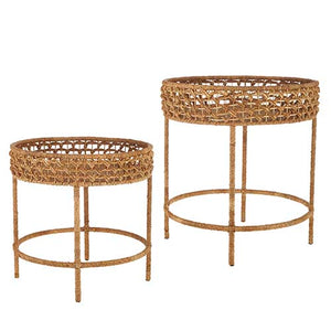 WOVEN ACCENT TABLE