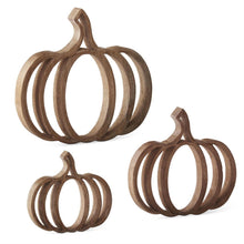 Load image into Gallery viewer, Wood Cutout Pumpkin, 3 size optionds