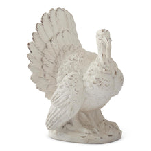 Load image into Gallery viewer, 10 Inch Whitewashed Resin Turkey