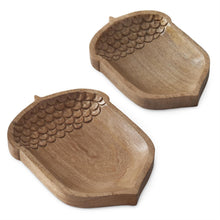 Load image into Gallery viewer, Wood Acorn Tray, 2 size options