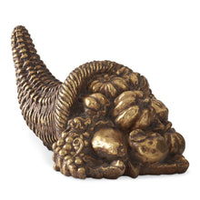 Load image into Gallery viewer, 8.25 Inch Gold Resin Cornucopia