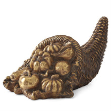 Load image into Gallery viewer, 8.25 Inch Gold Resin Cornucopia