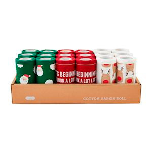 Christmas Napkin Rolls, 3 STYLE OPTIONS