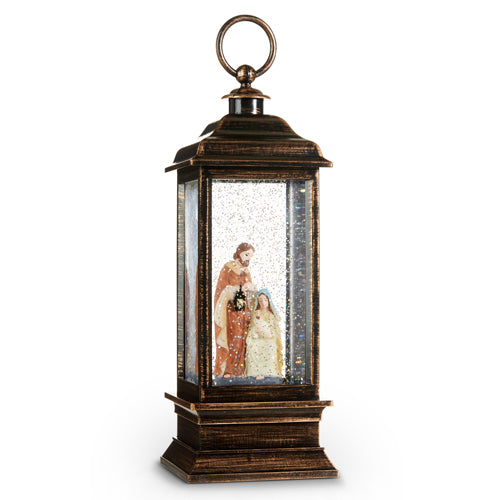 HOLY FAMILY LIGHTED WATER LANTERN