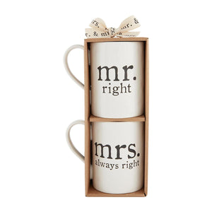 MR. & MRS. RIGHT MUG