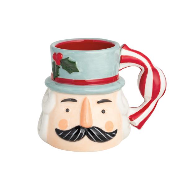 Blue Nutcracker Handle Mug