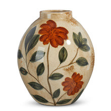 Load image into Gallery viewer, LG PAINTED FLORAL VASE