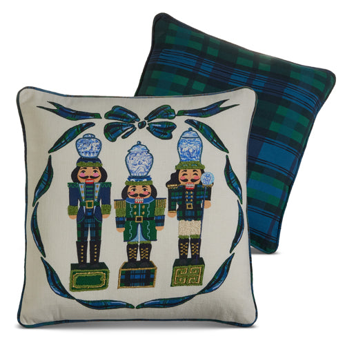 BLUE NUTCRACKER PILLOW