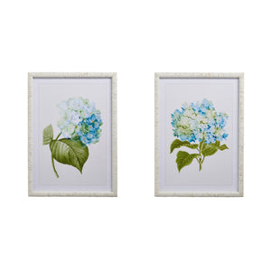 BLUE HYDRANGEA FRAMED WALL ART