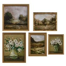 Load image into Gallery viewer, LANDSCAPE AND FLOWER FRAMED WALL ART