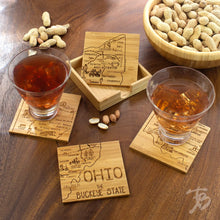 Load image into Gallery viewer, Ohio Puzzle 4-Pc. Coaster Set with Case