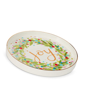12.25" JOY WREATH PLATE