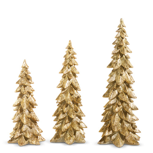 METALLIC GOLD TREES, 3 size options