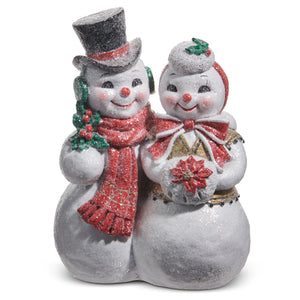 10.25" THE MAGIC OF CHRISTMAS SNOW COUPLE