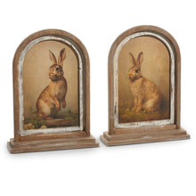Load image into Gallery viewer, 18" Vintage Rabbit Framed Print, 2 style options