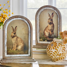 Load image into Gallery viewer, 18" Vintage Rabbit Framed Print, 2 style options