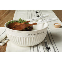 Load image into Gallery viewer, Don't Stop Be-Leafing Salad Bowl Set