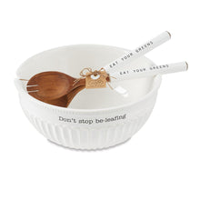 Load image into Gallery viewer, Don't Stop Be-Leafing Salad Bowl Set
