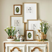 Load image into Gallery viewer, Gold Flowers On Candle Holder, 3 size options