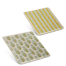 Load image into Gallery viewer, 12" Floral Tile Tray, 2 style options