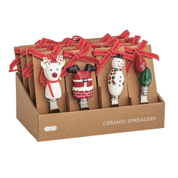 Circa Ceramic Christmas Spreader,4 style options