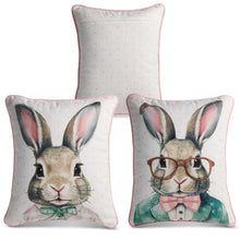 Load image into Gallery viewer, 16" Dapper Bunny Pillow, 2 style options