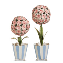 Load image into Gallery viewer, Pink Hydrangea Metal Topiary, 2 size options