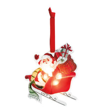 Load image into Gallery viewer, Acrylic LED Santa&#39;s Sleigh Ornament