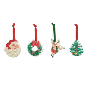 Classic Xmas Glass Ornament, 4 STYLE OPTIONS